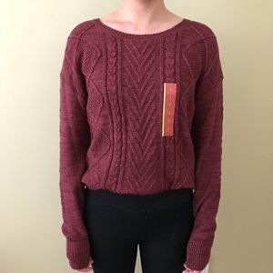 Burgundy Sweater